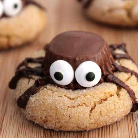 Halloween Peanut Butter Spider Cookies - Mommy Musings