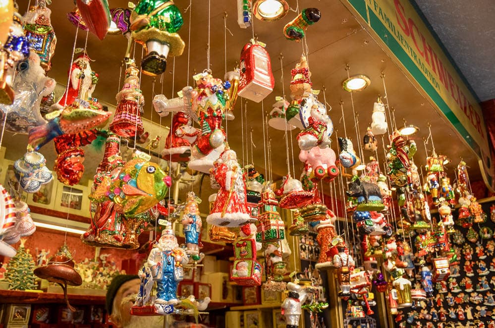 christmas market ornaments
