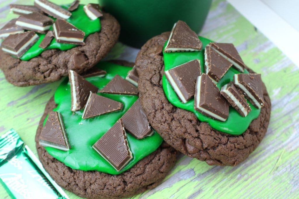 andes mint chocolate cookies