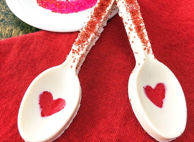 chocolate spoons for valentine's day