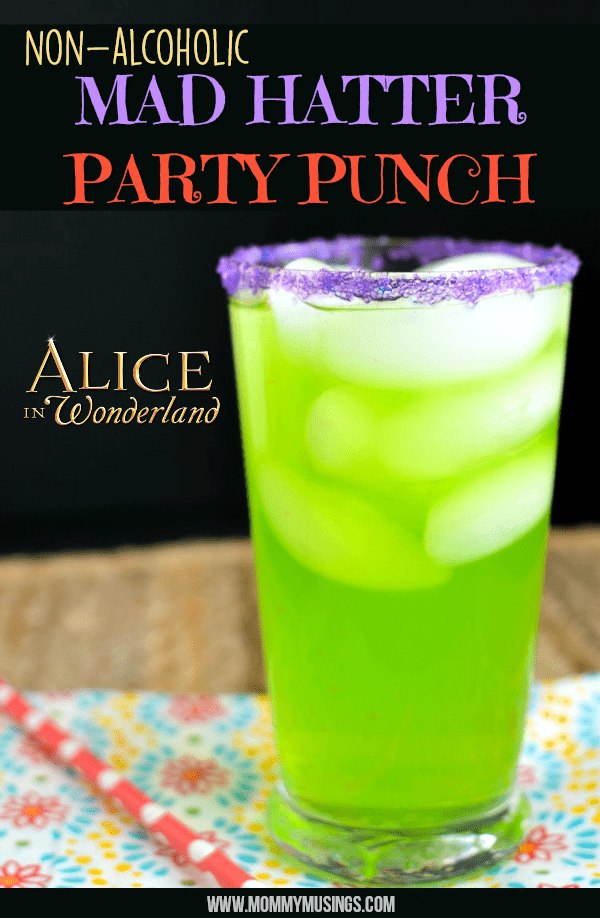 non alcoholic party punch alice in wonderland themed party