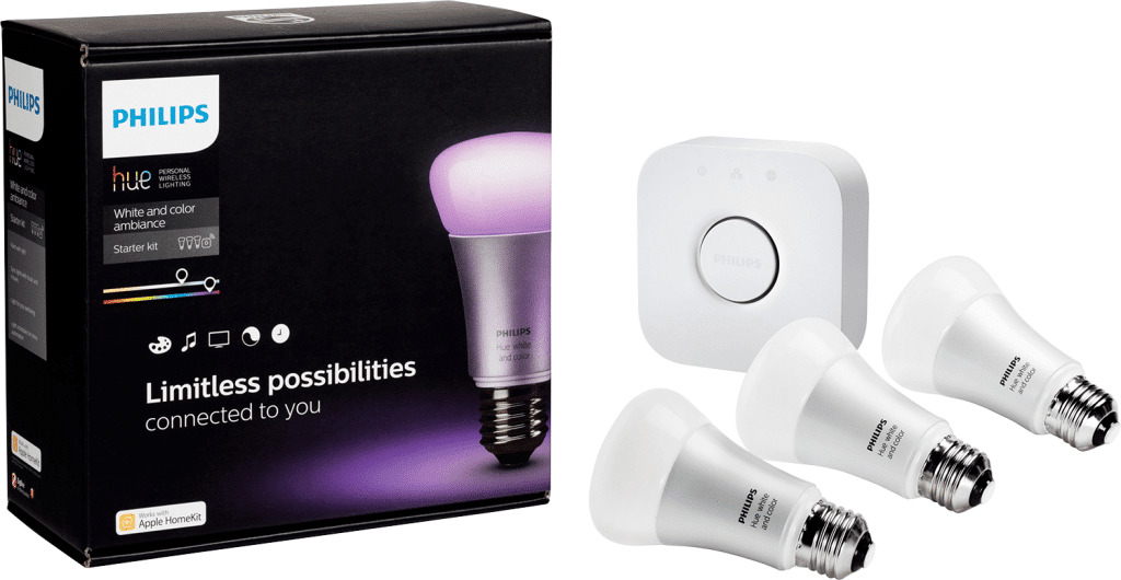 Philips hue LED White & Color Ambiance Smart Lighting Starter Kit