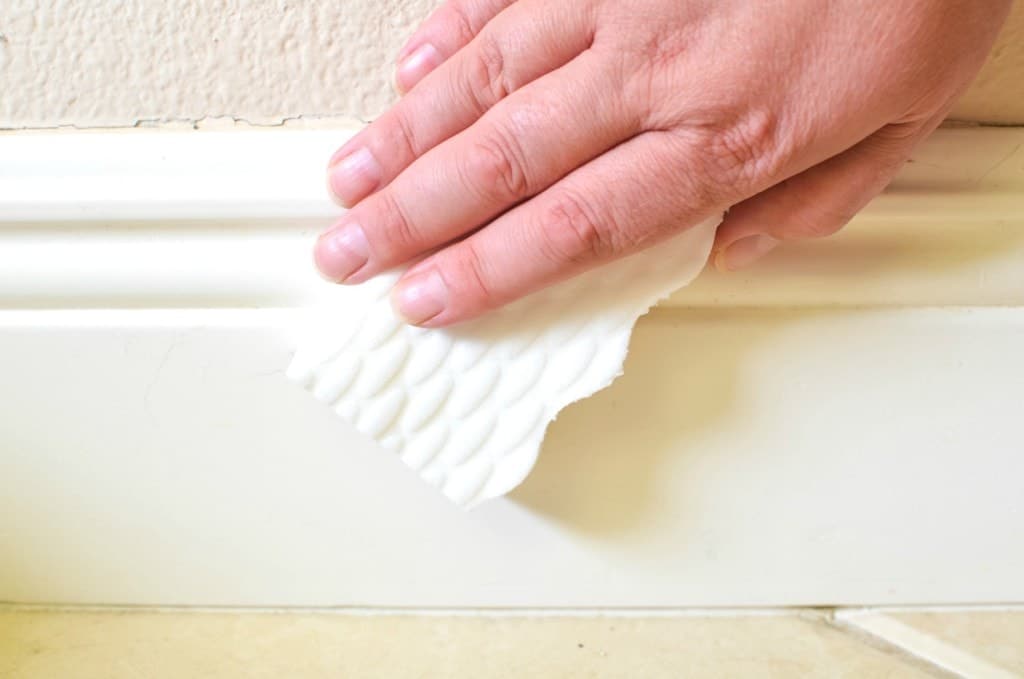 mr. clean magic eraser baseboards