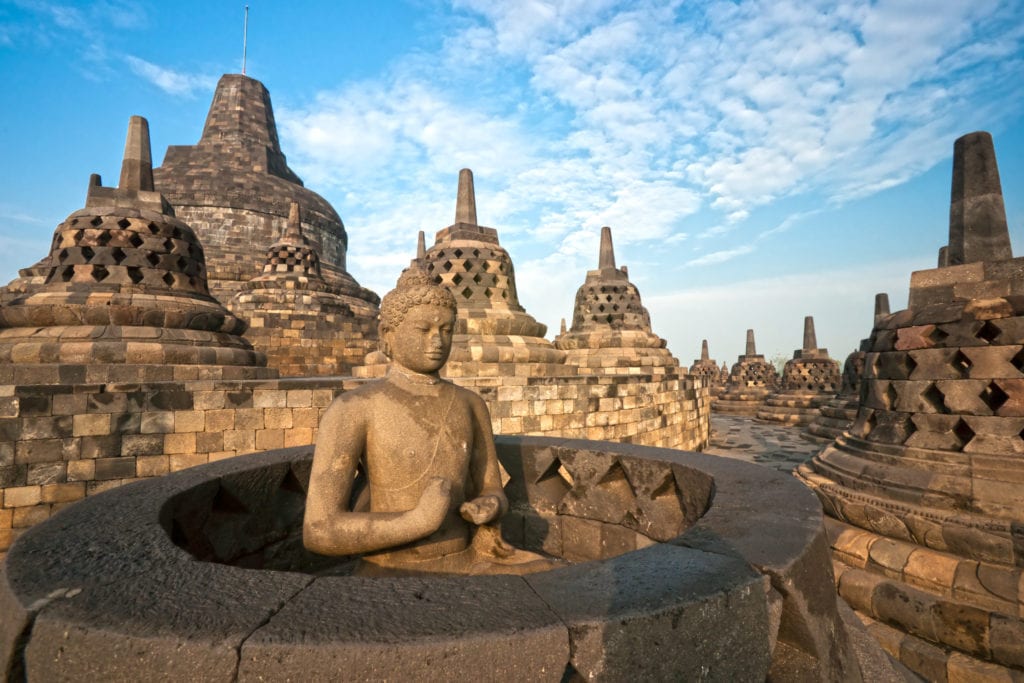 Borobudur Indonesia with kids