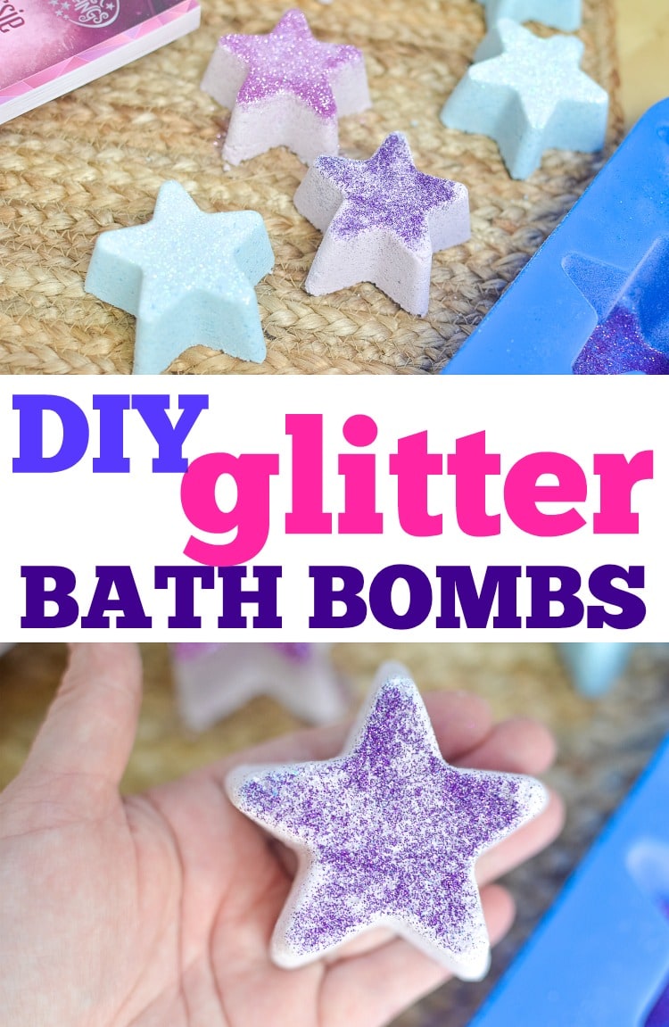 DIY Glitter Bath Bombs