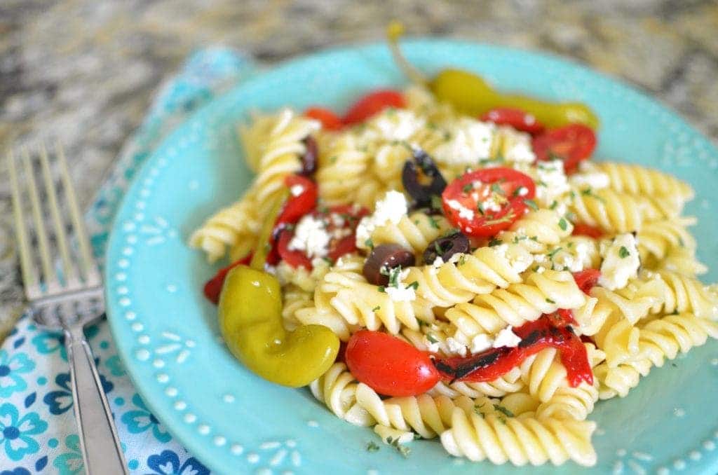 chilled greek pasta salad recipe