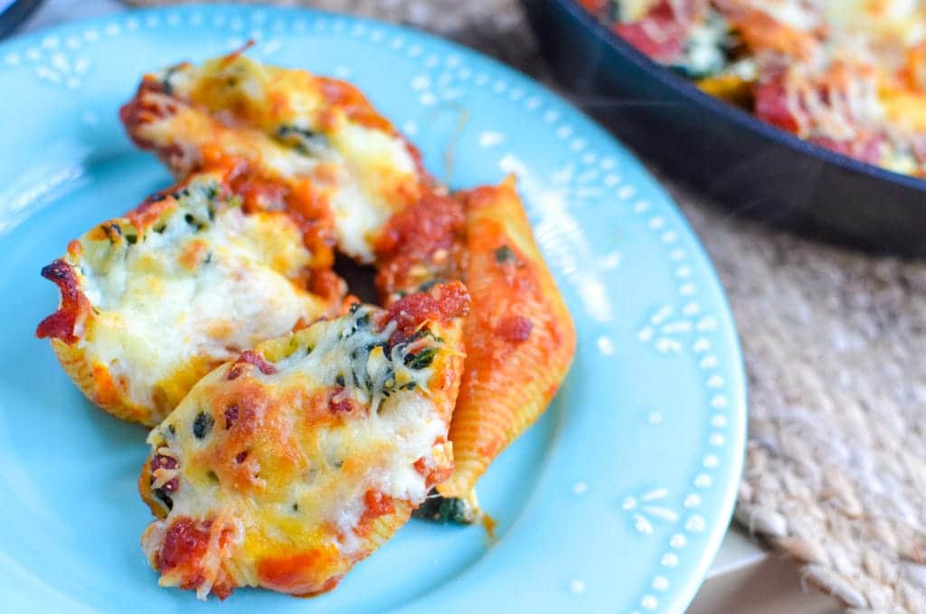 Spinach and Cheese Stuffed Shells Recipe