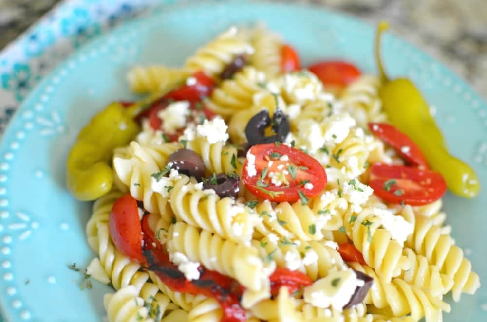 chiled greek pasta salad recipe