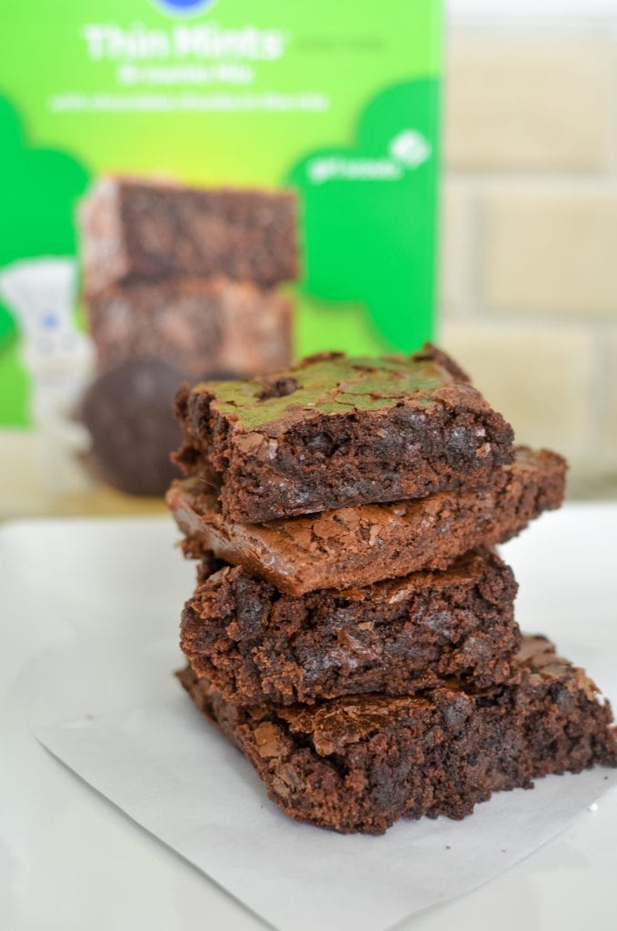 Pillsbury Girl Scouts Baking Mixes thin mint brownie