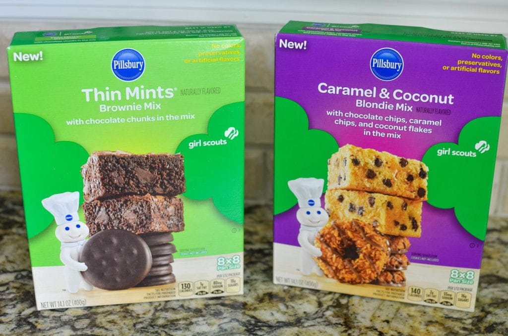 Pillsbury Girl Scouts Baking Mixes brownie blondie