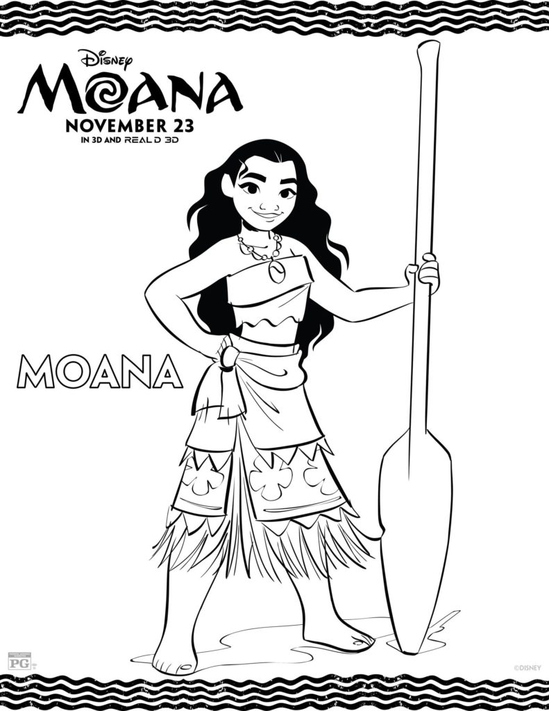 Free Printable Moana Coloring Sheets moana-coloring-page