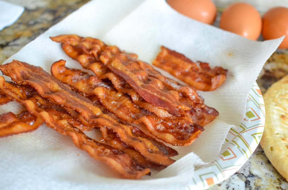 crispy cooked bacon