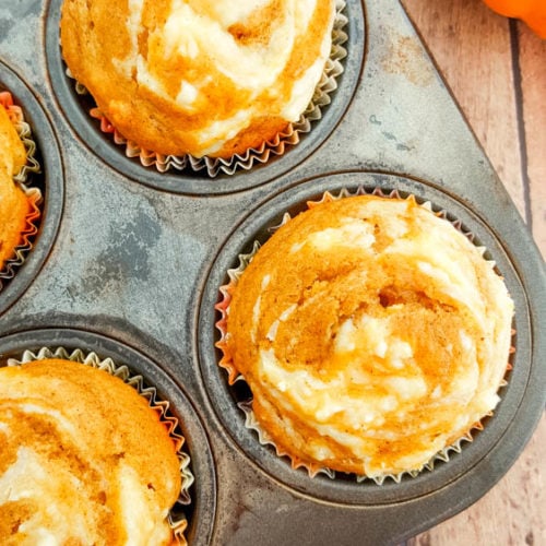 pumpkin cream cheese swirl muffins recipe