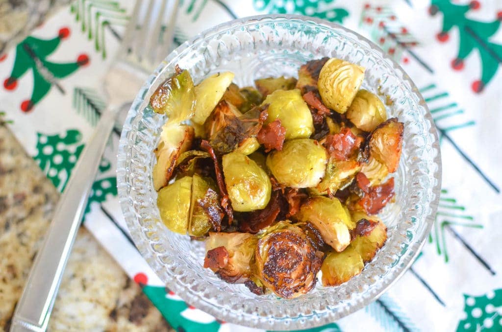 Apple Cider Vinegar & Prosciutto Roasted Brussels Sprouts Recipe