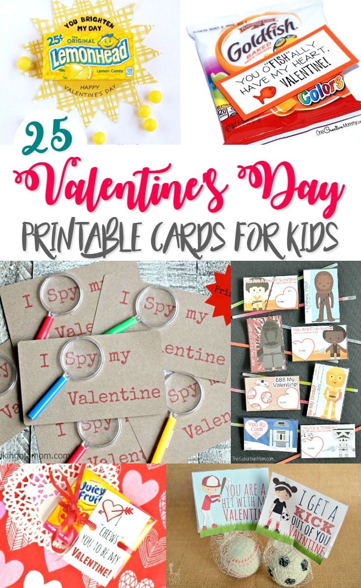 25+ Valentine's Day Printable Cards for Kids