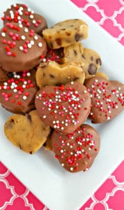 Chocolate Covered Cookie Dough Hearts Recipe