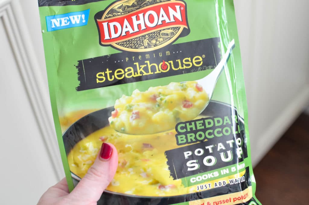 cheddar broccoli Idahoan premium steakhouse soup