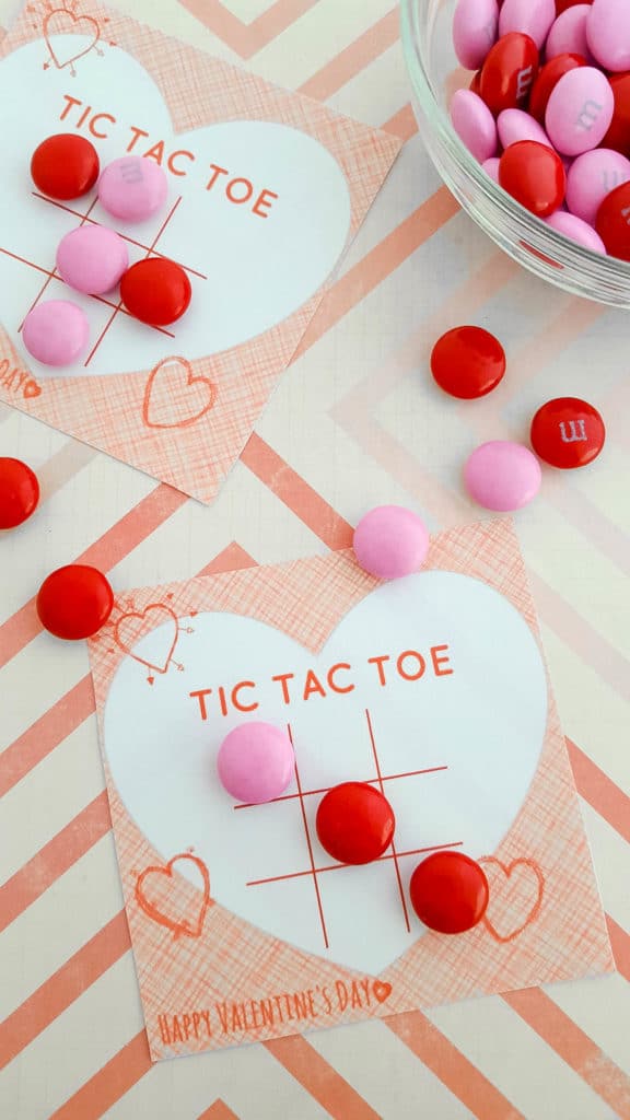 free printable tic tac toe valentines cards