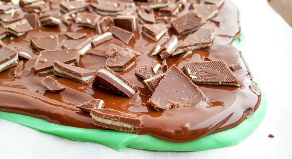 grasshopper mint chocolate bark