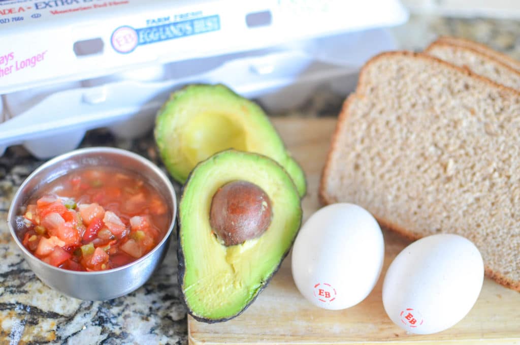 southwestern eggs in a basket ingredients