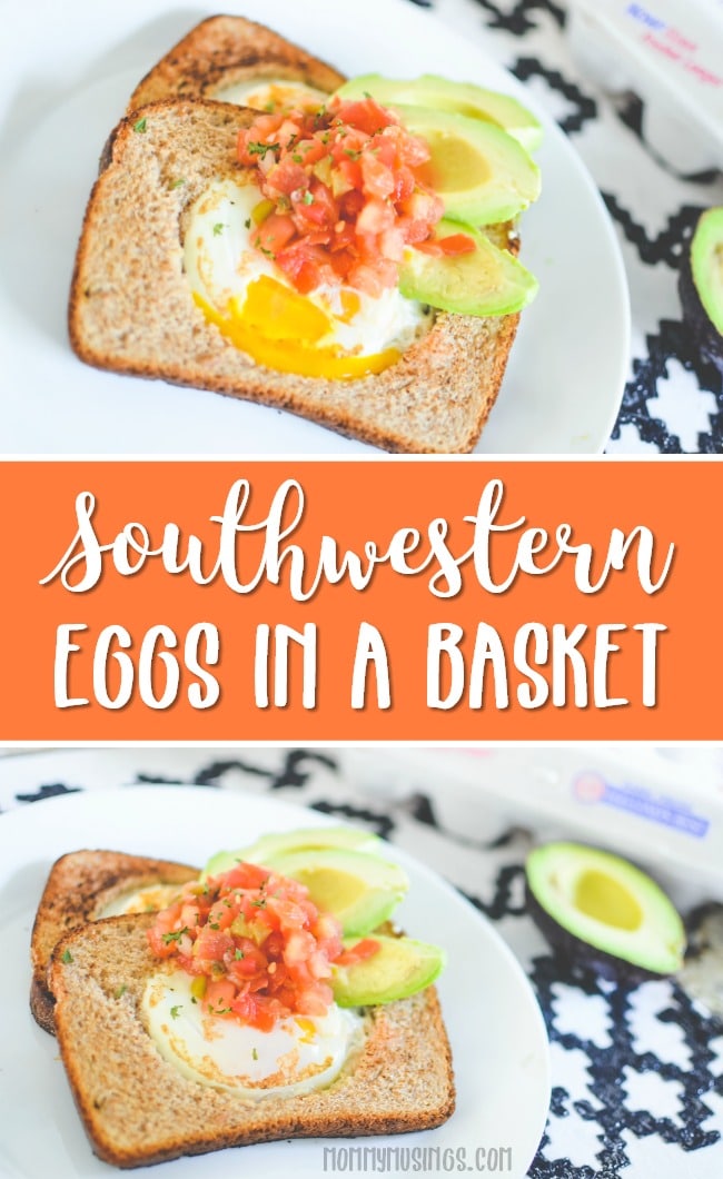 southwestern eggs in a basket recipe