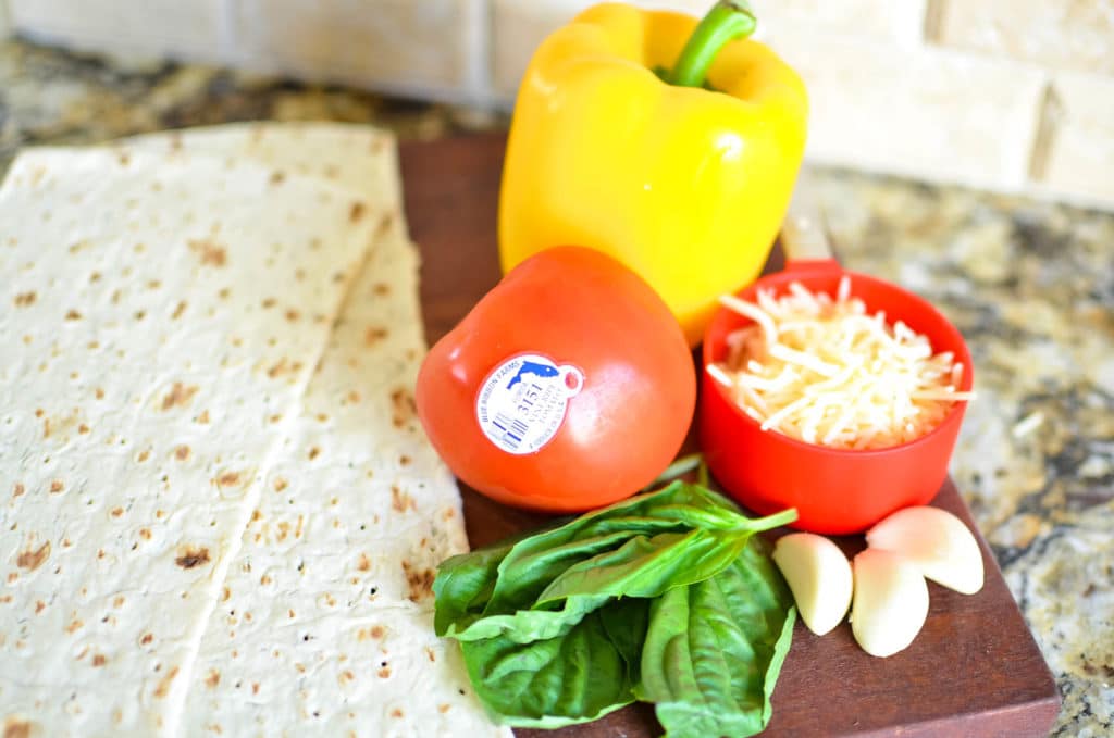 Fresh from Florida Flatbread with Tomatoes and Sweet Peppers Recipe