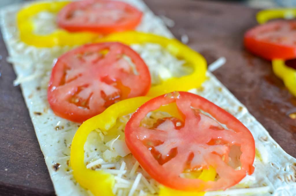 Fresh from Florida Flatbread with Tomatoes and Sweet Peppers Recipe