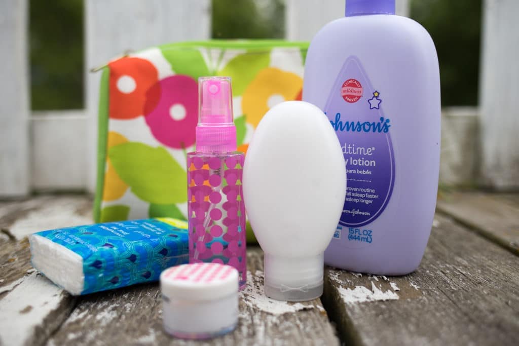 travel hack johnson's baby lotion
