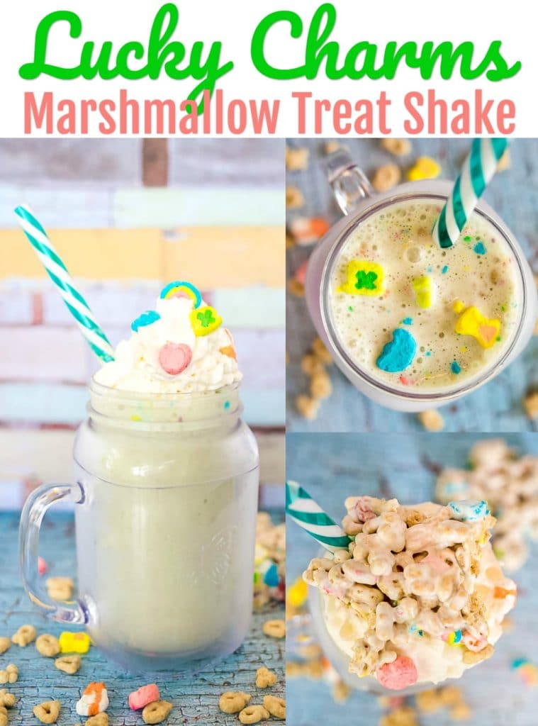 Lucky Charms Marshmallow Treat Shake