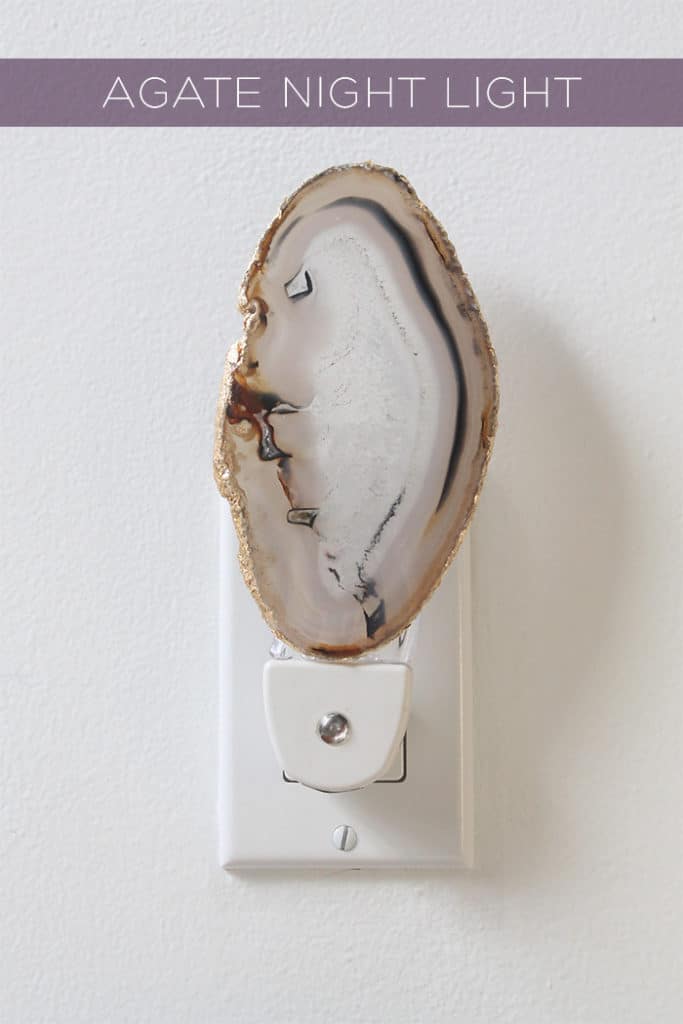 diy agate nightlight