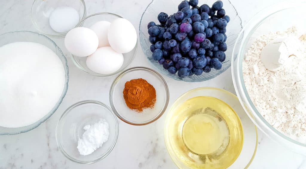 Blueberry Breakfast Bread Recipe Ingredients
