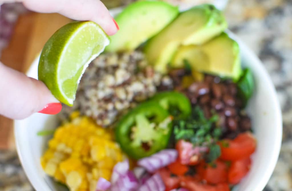 How to Make Mexican Buddha Bowl Recipe lime
