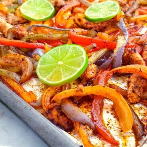 sheet pan chicken fajitas recipe