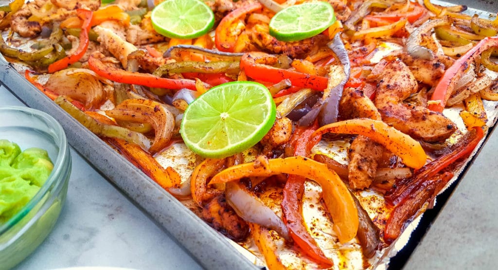 sheet pan chicken fajitas recipe