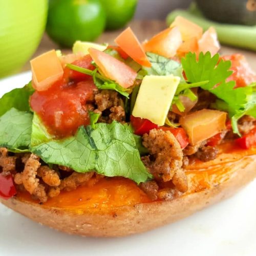 taco stuffed sweet potatoes