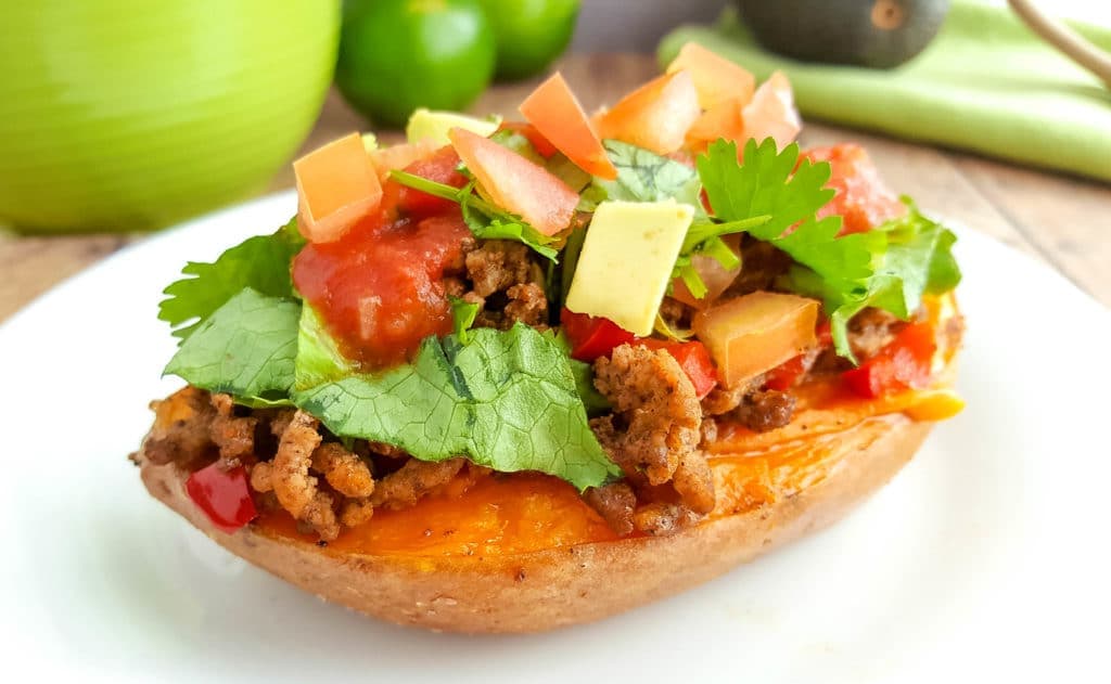 taco stuffed sweet potatoes