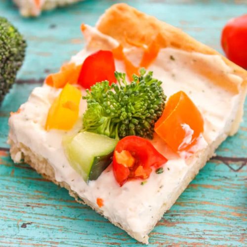 veggie pizza crescent bites recipe