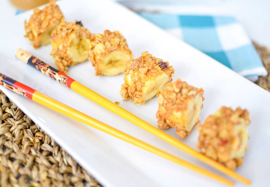 banana sushi rolls recipe peanut butter granola