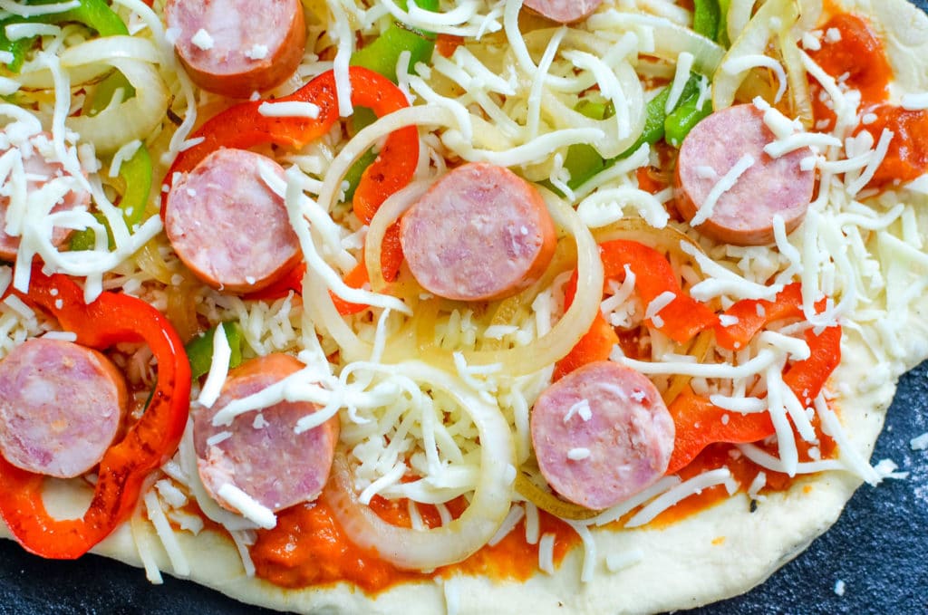 Bratwurst Pizza Recipe | Oktoberfest Pizza