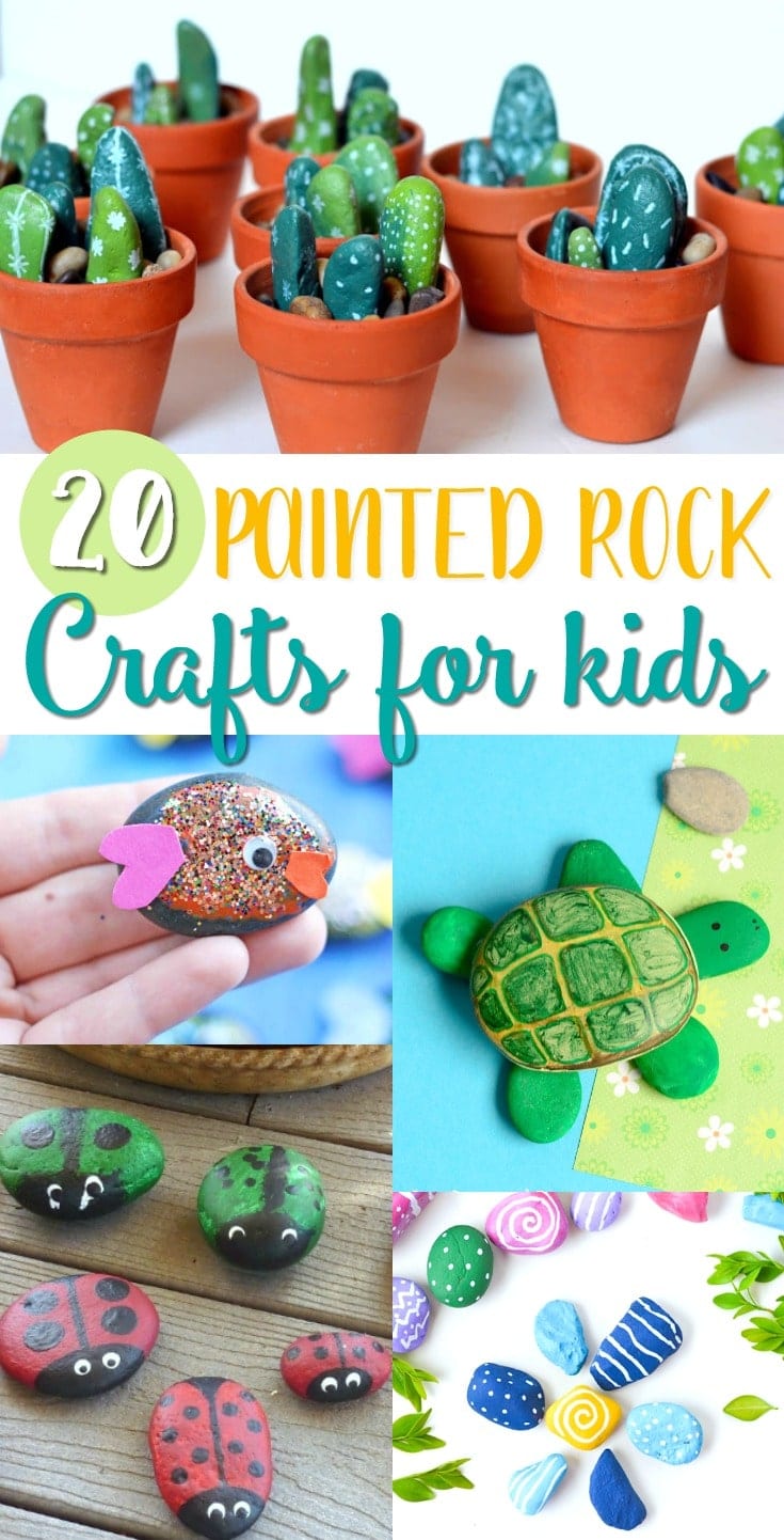 Painted Rock Crafts for Kids Painted Rock Ideas