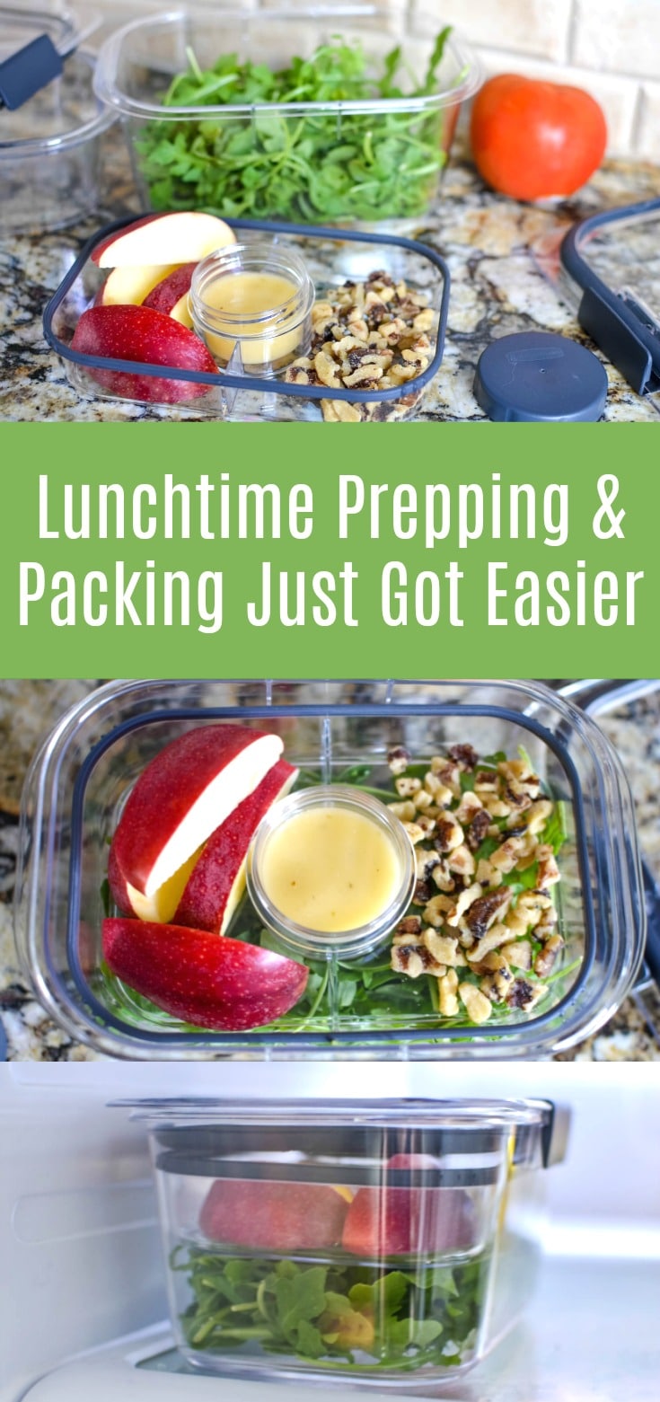 rubbermaid brilliance salad snack set