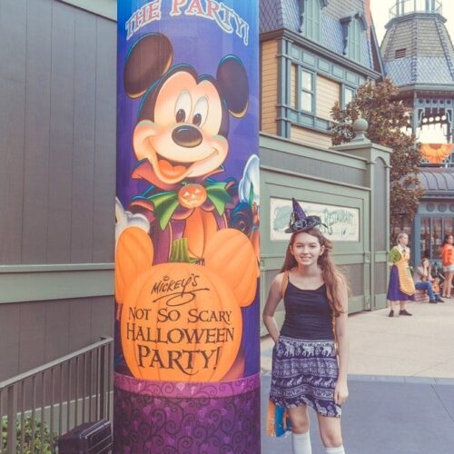 mickey's not so scary Halloween party treat stops