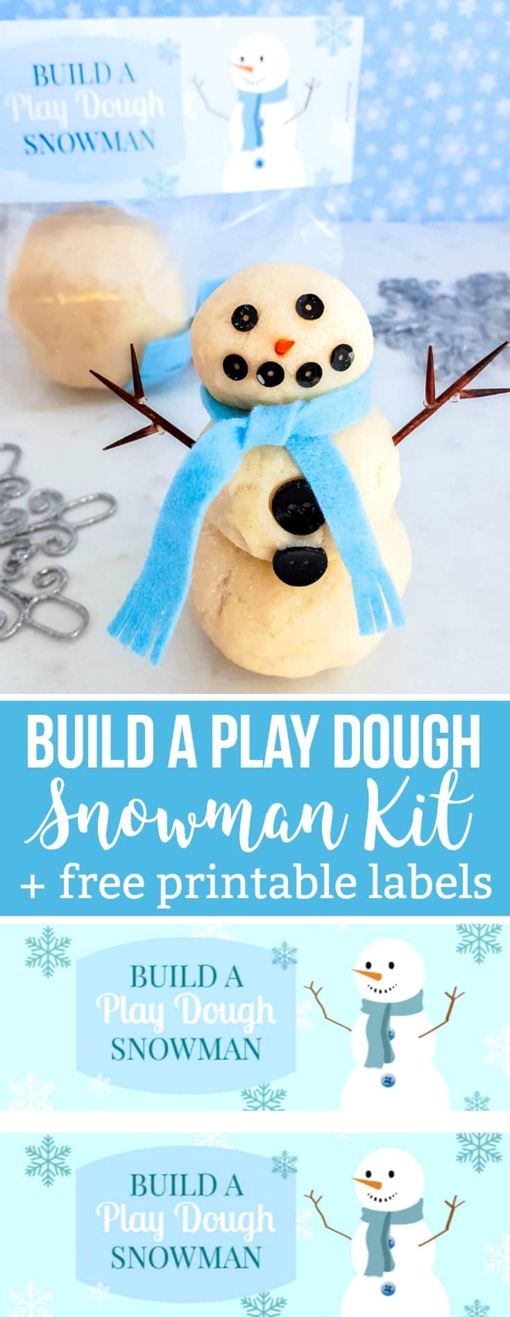 Build a Play Dough Snowman Kit 