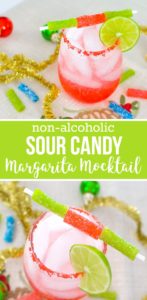 non-alcoholic sour candy margarita mocktail recipe