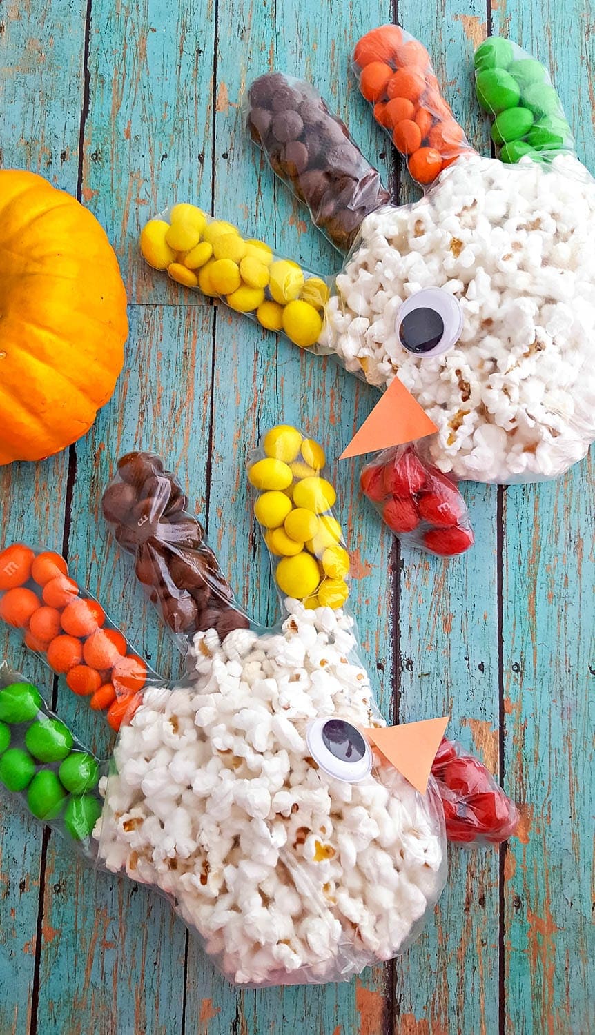 Turkey Popcorn Treat Bags