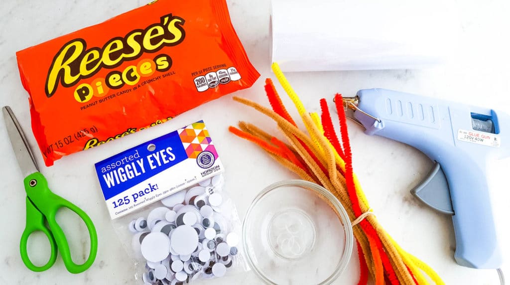 materials for Turkey Candy Bags