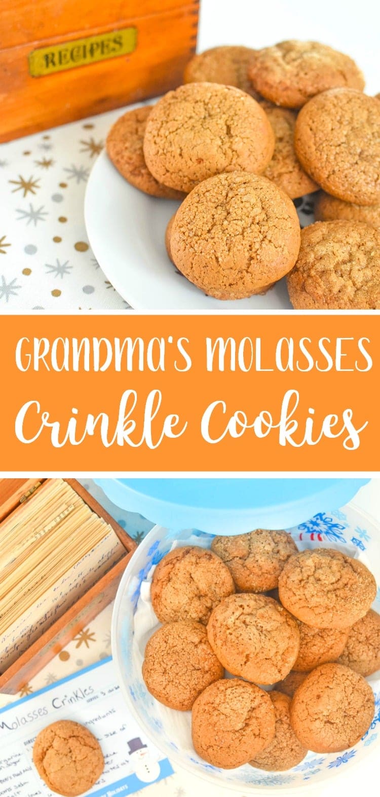 Grandma's Molasses Crinkle Cookies Recipe