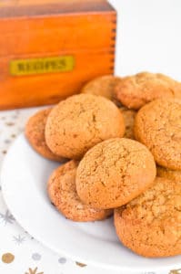 soft and chewy Molasses Crinkle Cookies