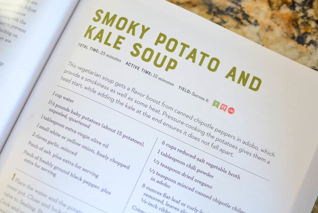 Instant Pot Smoky Potato and Kale Soup Recipe hot to instant pot