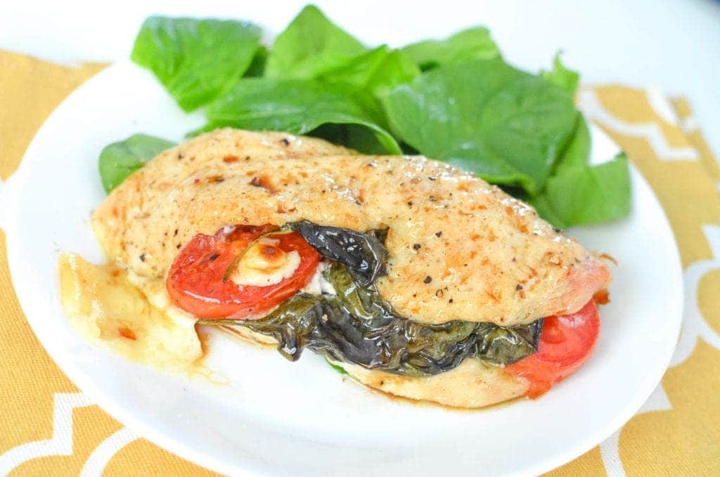 caprese stuffed chicken